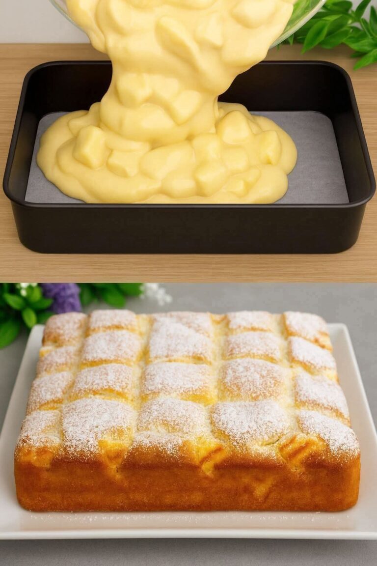 3 mele, 3 uova, un bicchiere di latte – e si scioglie in bocca!👇👇