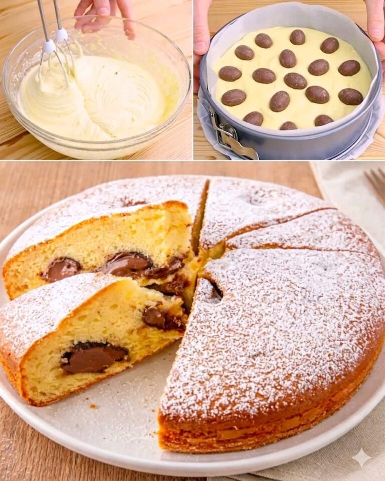 Torta con ovetti di cioccolato
