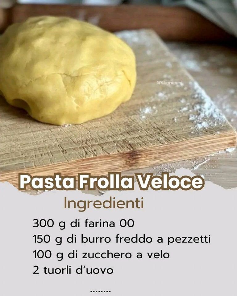 PASTA FROLLA VELOCE (METODO "SABBIA")