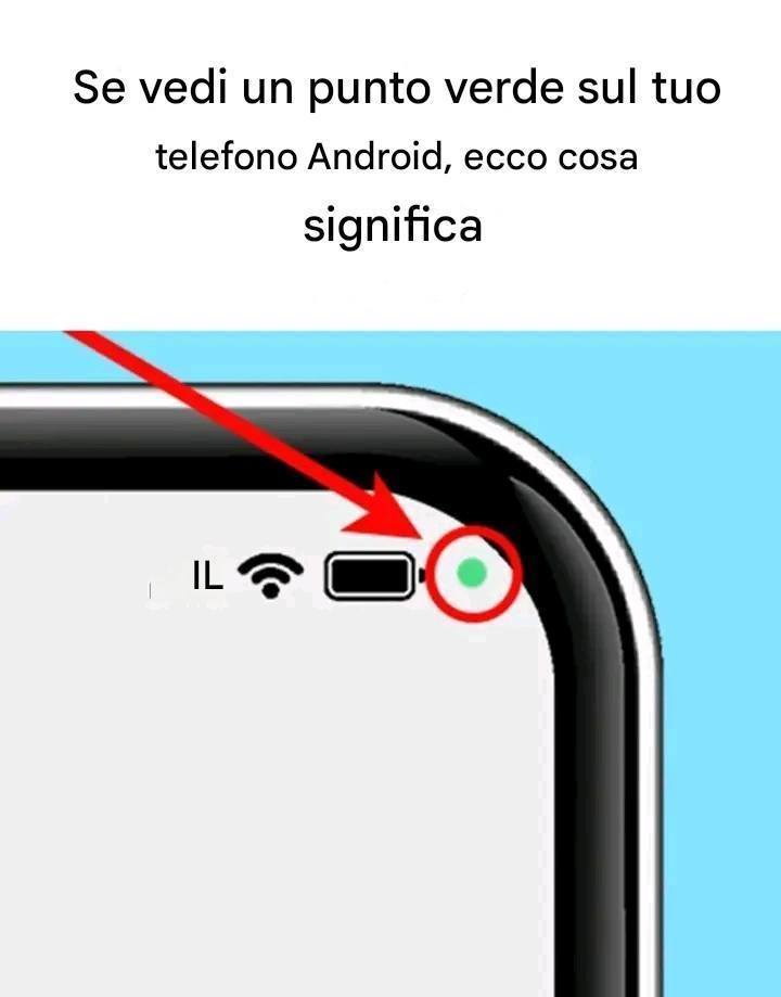 Vedi un puntino verde sul tuo telefono Android? Ecco cosa significa.