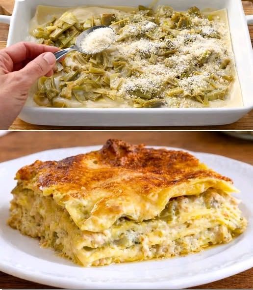 Lasagne ai Carciofi Cremose