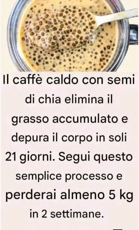 Caffè Caldo con Semi di Chia
