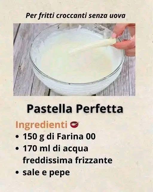 Pastella Professionale Senza Uova Per Fritti