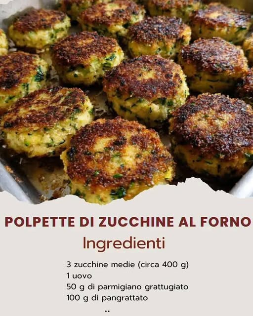 Polpette di Zucchine al Forno