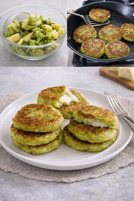 Quando voglio far mangiare i broccoli a tutti preparo queste focaccine filanti