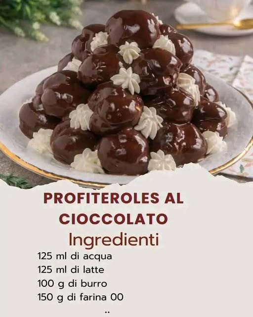 Profiteroles al Cioccolato