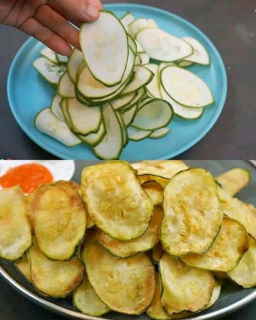 Chips di Zucchine Fritte Croccanti