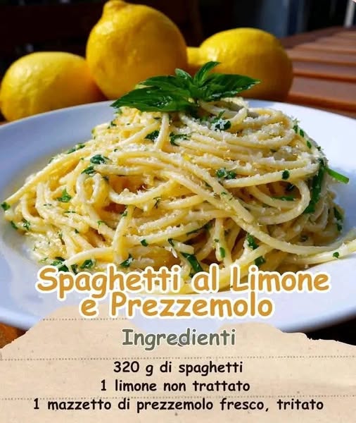 Spaghetti al Limone e Prezzemolo