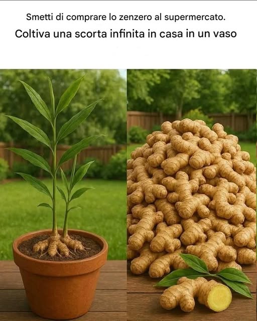 Smetti di comprare lo zenzero al supermercato. Coltivane una scorta infinita in casa, in vaso.