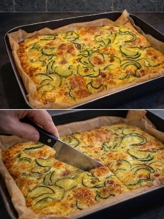 Una cena semplice ma completa torta salata con zucchine