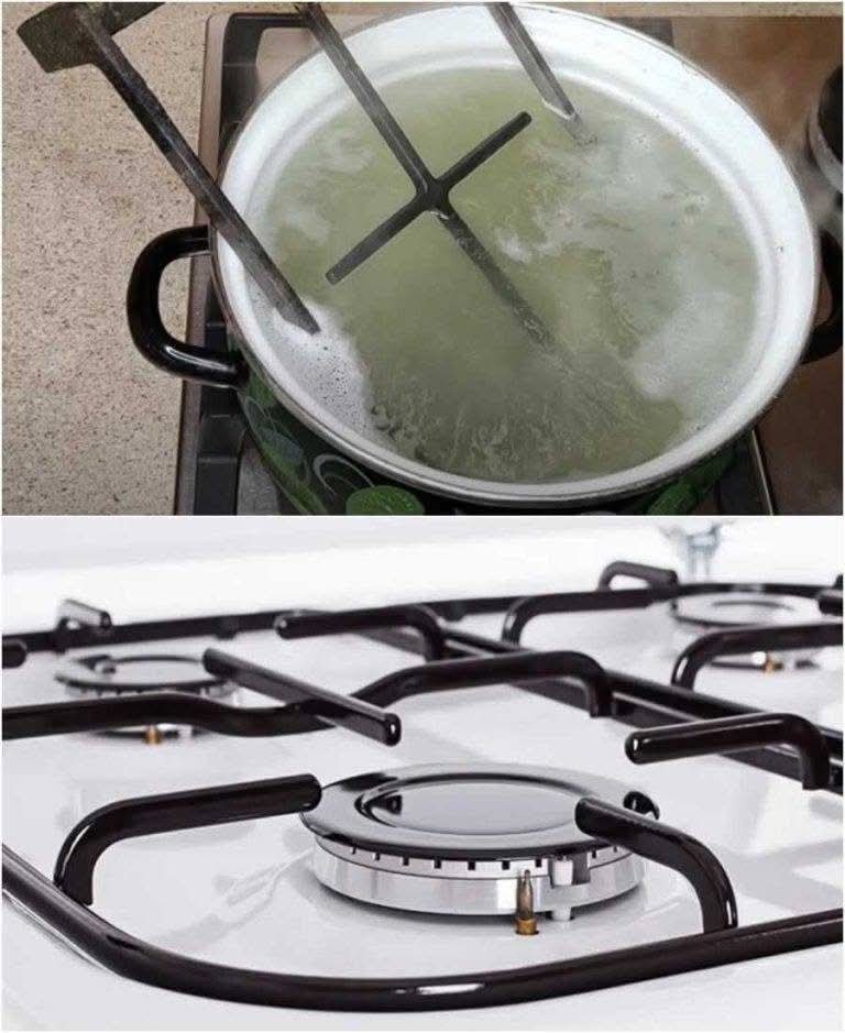 ## **Una pastiglia magica trasforma la griglia a gas in un oggetto splendente: i depositi di carbonio cadono a pezzi**