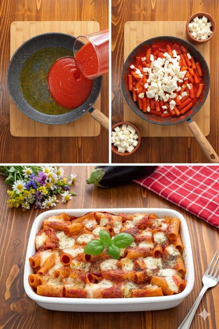 🍝 Pasta alla pizzaiola al forno (filante e profumatissima 😍)