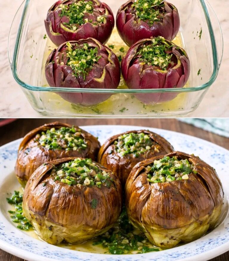 🌿 Carciofi arrostiti al forno (semplici e profumatissimi 😍)
