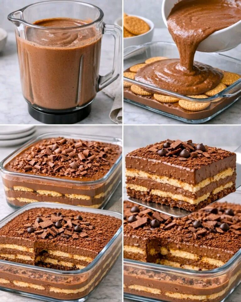 🍫❄️ Carlota de chocolate cremosa (sin horno 😍)