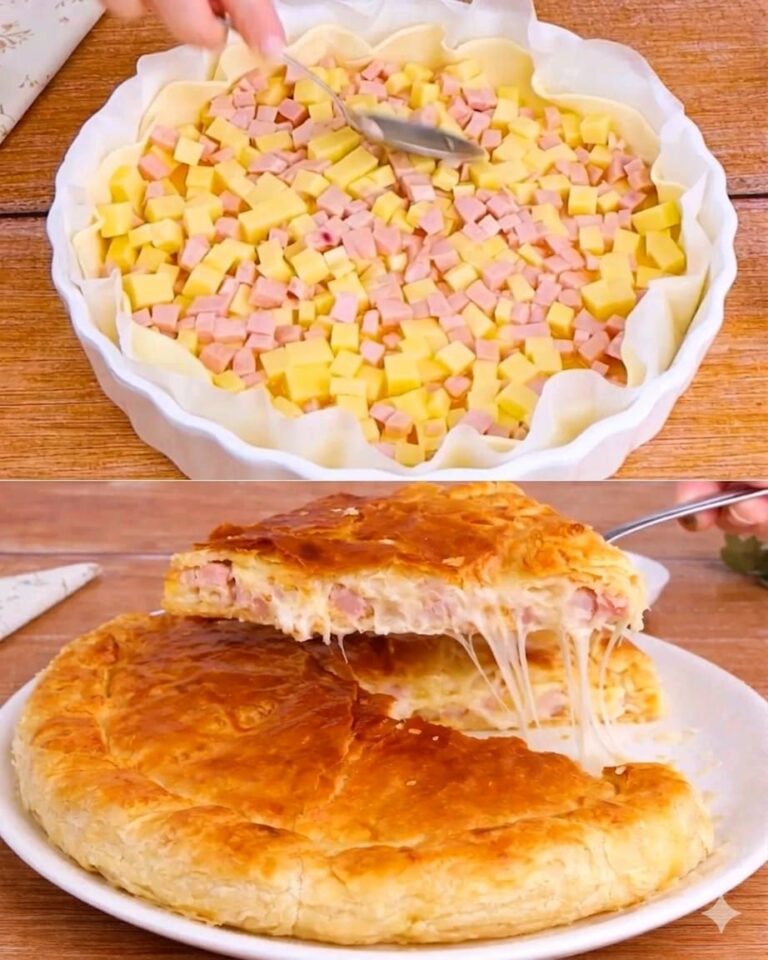 🥧 Torta salata prosciutto e formaggio (super filante 😍)