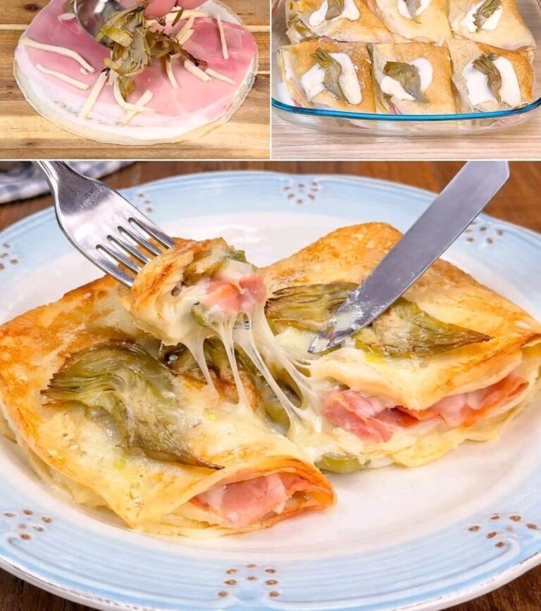🥬 Crespelle ai carciofi (cremose, gratinate e irresistibili 😍)