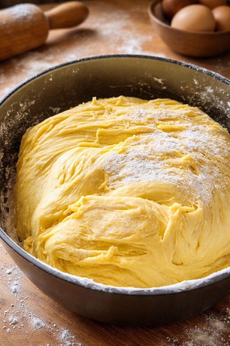 Impasto Brioche Fatto in Casa Ultra Morbido a Riposo