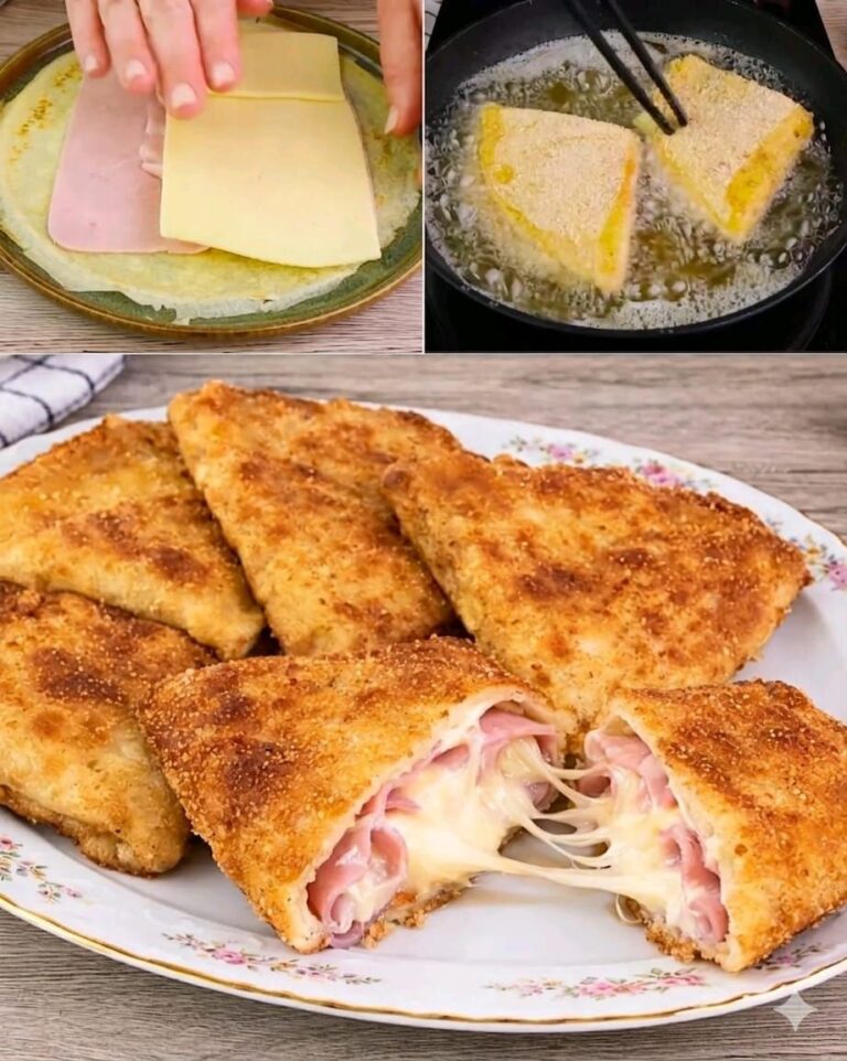 🥞 Crêpes fritte ripiene (croccanti fuori, cremose dentro 😍)