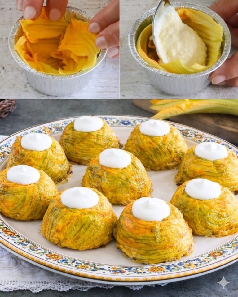 🌼 Sformatini di fiori di zucca (soffici e filanti 😍)
