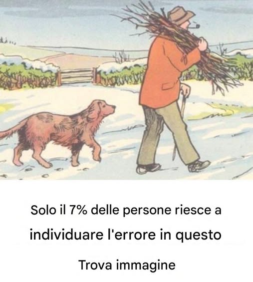 Dov'è l'errore nella foto? Solo una persona molto attenta può trovarlo!