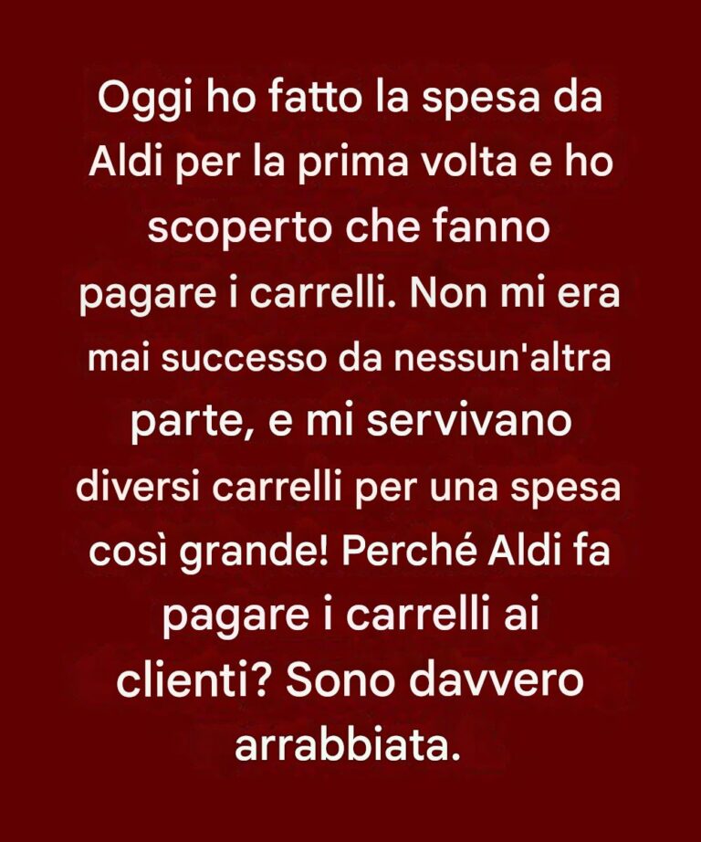 Il motivo sorprendente per cui Aldi fa pagare ai clienti l'utilizzo dei carrelli della spesa.