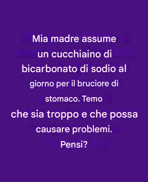 Il bicarbonato di sodio può aiutare in caso di reflusso acido?