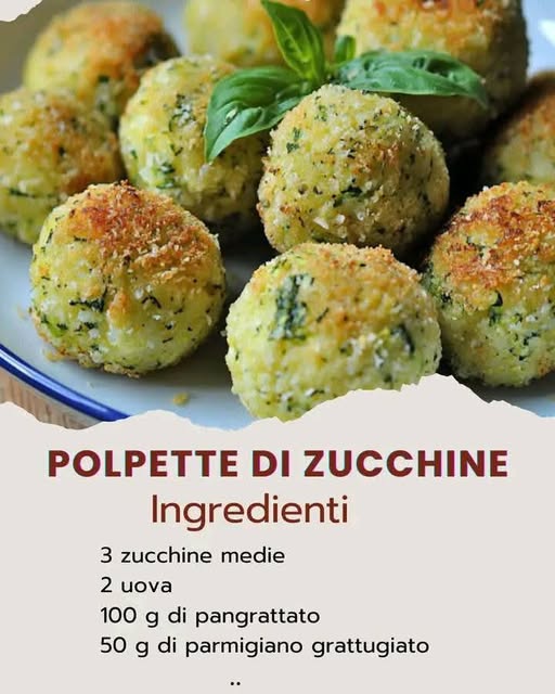 Polpette di zucchine al forno