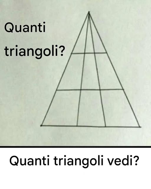 Quanti triangoli vedi in questa immagine?
