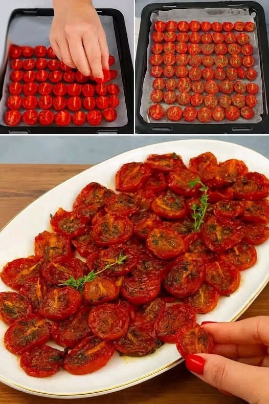 Pomodorini confit al forno sono diventati il contorno più buono che abbia mai fatto