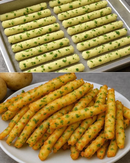 Conservatela, perché questa ricetta vi salverà la giornata. Bastoncini di patate sani e croccanti, senza bisogno di frittura, sempre deliziosi!