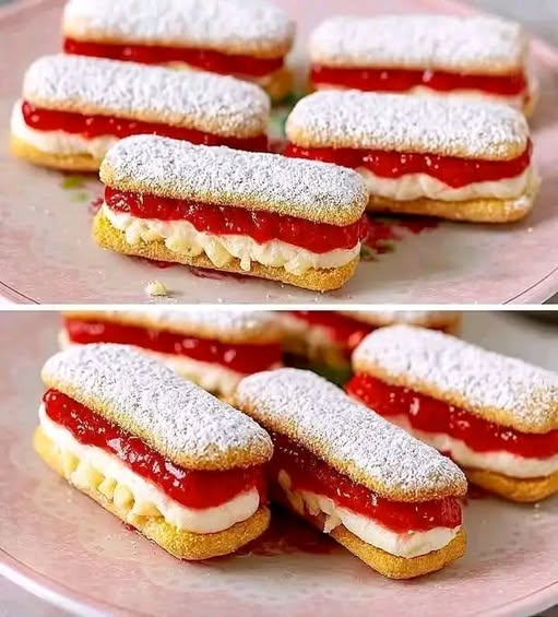 I Lingotti di Nuvola alla Fragola e Crema Leggera