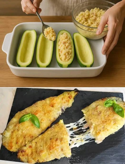 La ricetta delle zucchine ripiene al forno