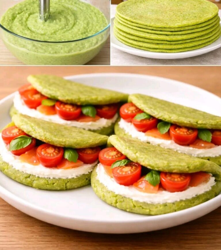 🥬 Pancake Salati Verdi agli Spinaci (light, soffici e super sfiziosi 😍)