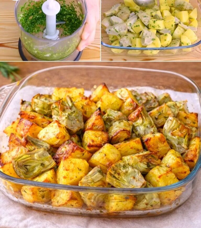 Patate e Carciofi al Forno