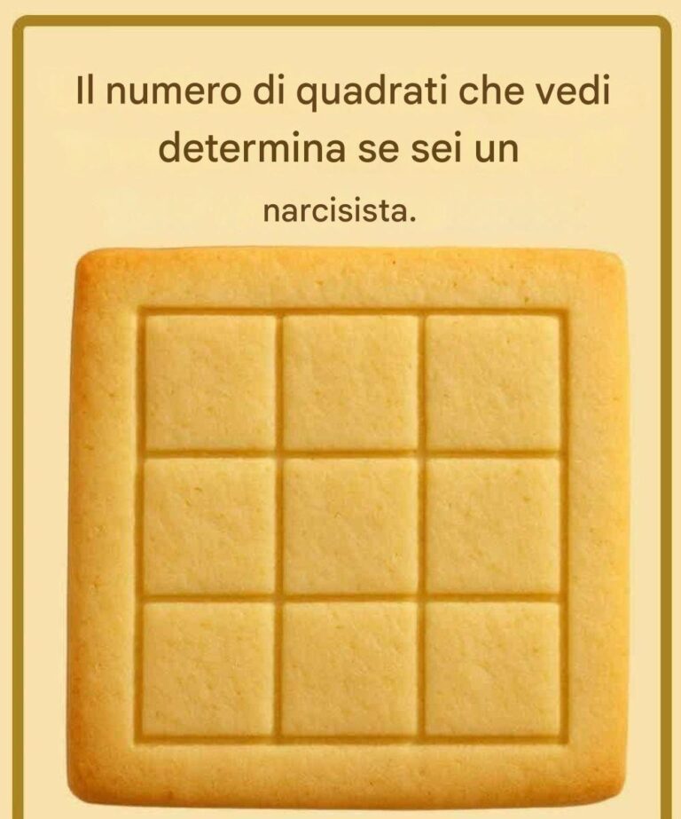 Il numero di quadrati che vedi determina se sei un narcisista