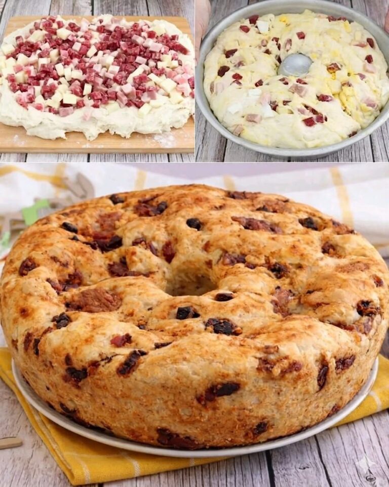 🥯 Casatiello stracciato napoletano (soffice, ricco e profumatissimo 😍)