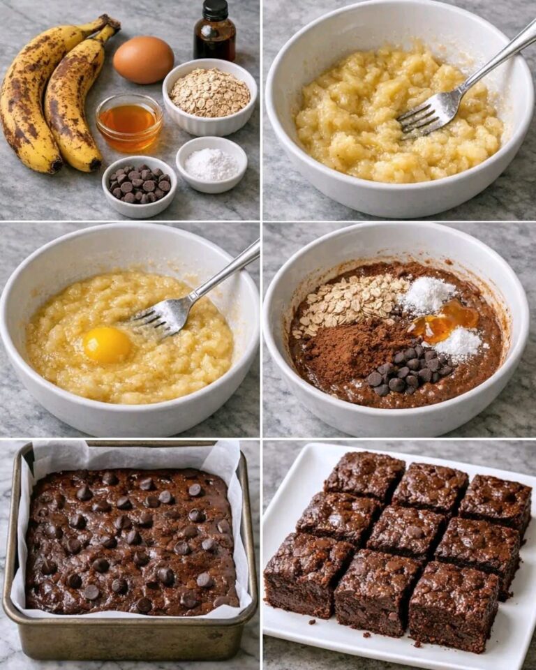 🍌🍫 Brownie saludable (senza farina, facile e fit 😍)