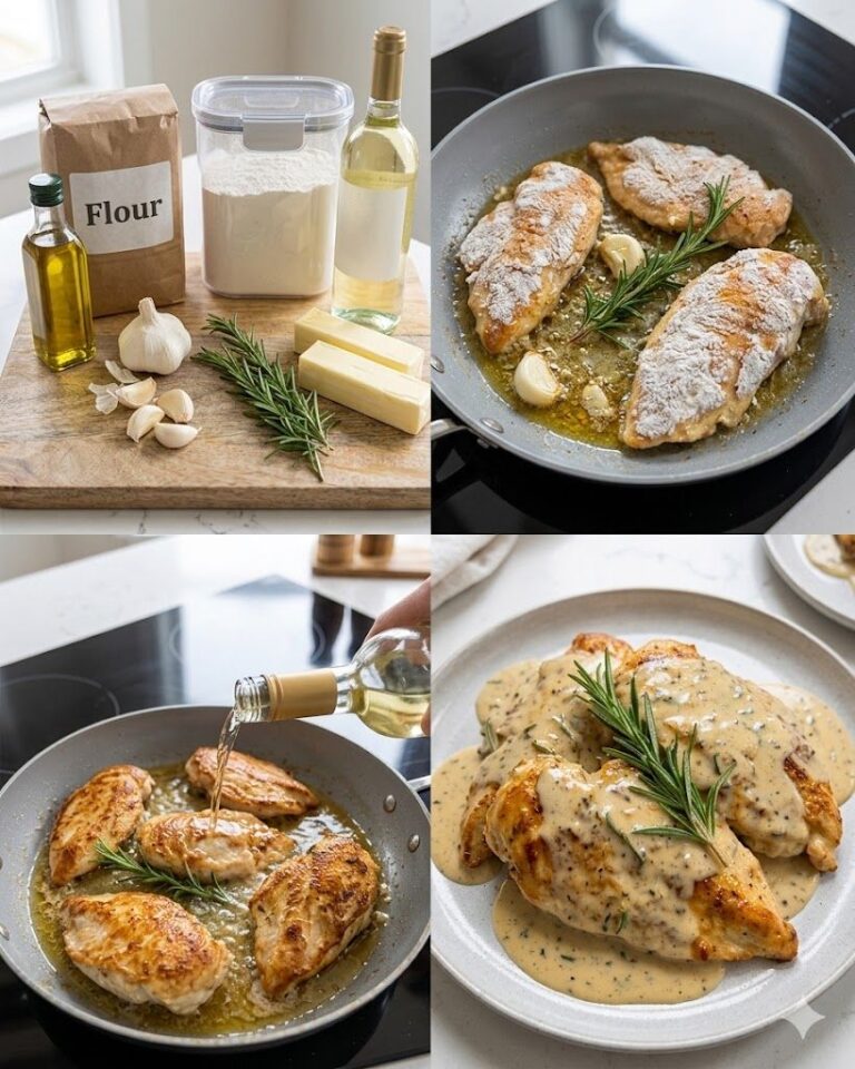 🍗🍷 Scaloppine di pollo al vino bianco (cremose e pronte in 15 minuti)