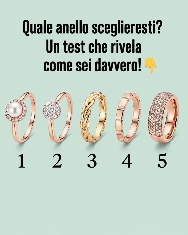 Quale anello sceglieresti? Un quiz che rivela che tipo di donna sei