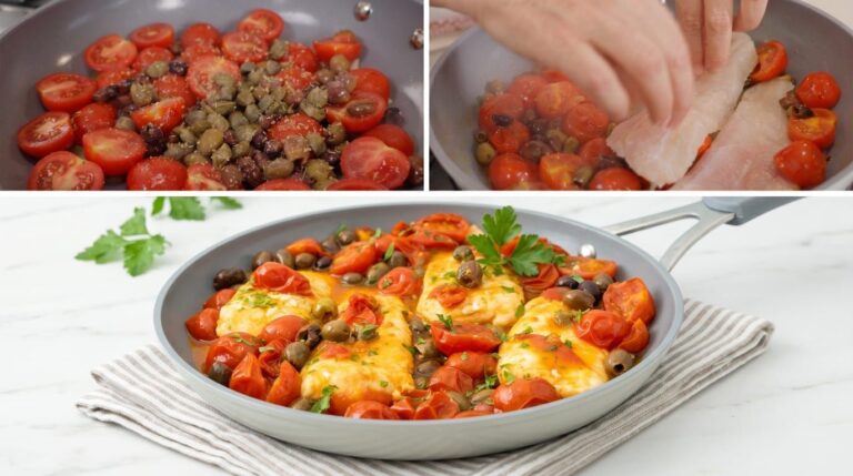 Filetti di merluzzo alla mediterranea
