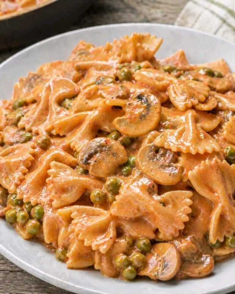 🍝🌲 Farfall e alla boscaiola (cremose, ricche e irresistibili)