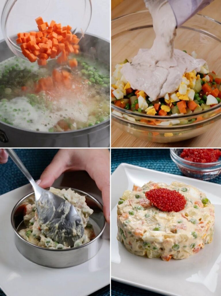 🥗🐟 Insalata russa con tonno cremosa e facile (perfetta per buffet e feste)