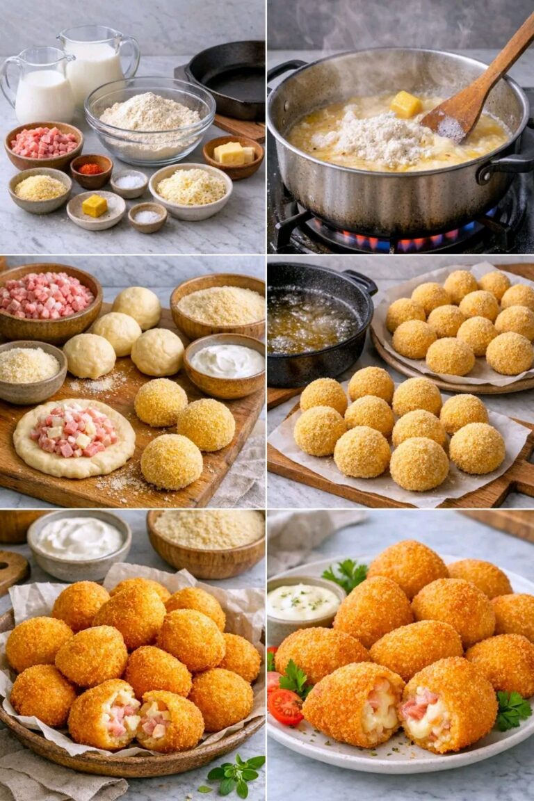 Crocchette ripiene filanti (croccanti fuori e cremose dentro)