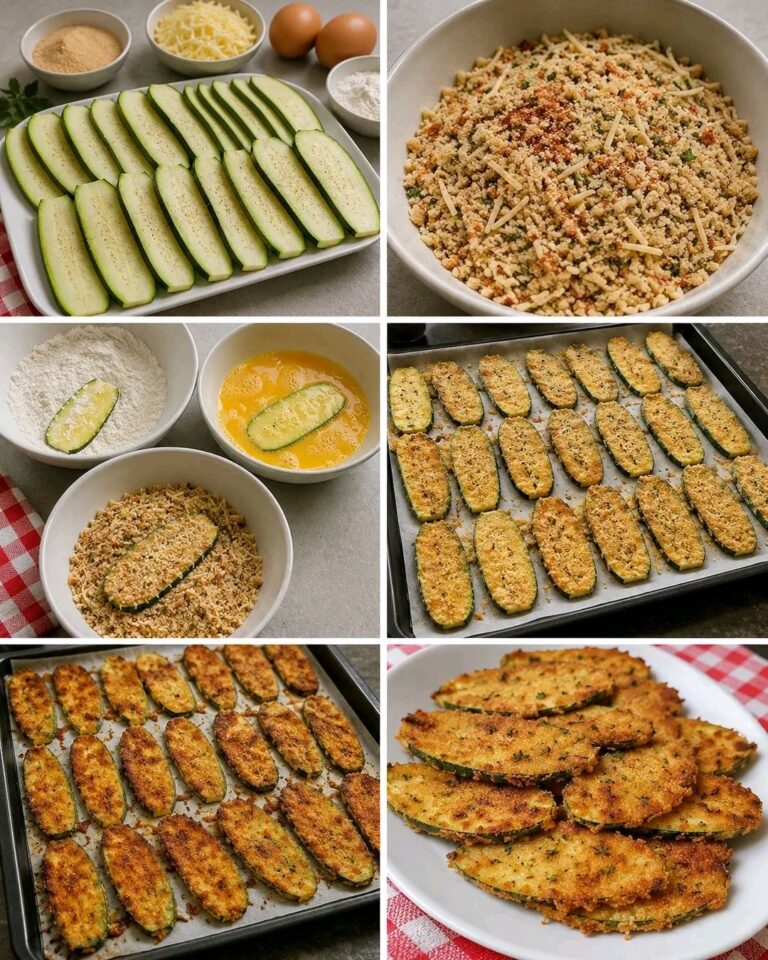 🥒✨ ZUCCHINE GRATINATE CROCCANTI AL FORNO: LA RICETTA LEGGERA CHE CREA DIPENDENZA