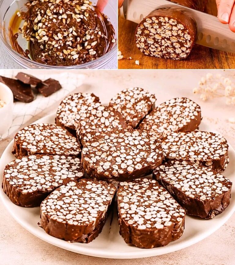 🍫🌾 Salame di riso soffiato e cioccolato: il dolce senza cottura più croccante e goloso