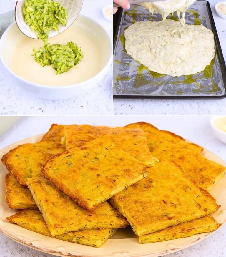 🥒🫓 Schiacciata di zucchine croccante (senza lievitazione, pronta in 10 minuti)
