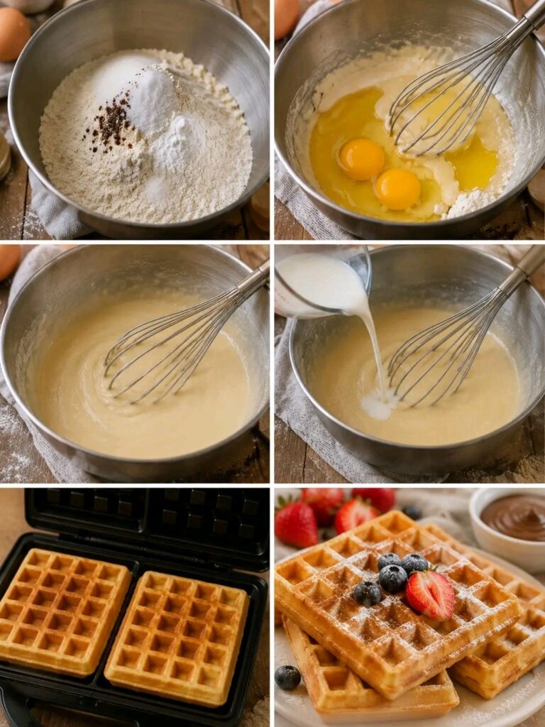 🧇✨ WAFFLE SOFFICI E VELOCI: DORATI FUORI E MORBIDI DENTRO