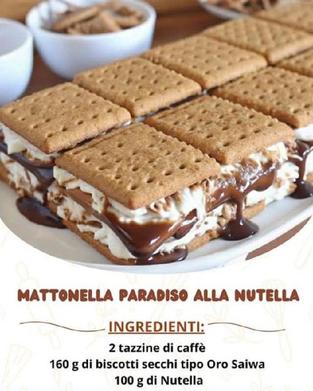 Mattonella Paradiso alla Nutella