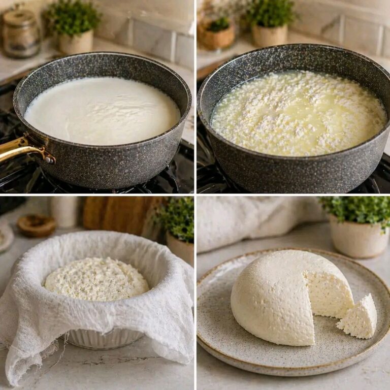 Formaggio fresco fatto in casa (ricetta facile, naturale e cremosa)