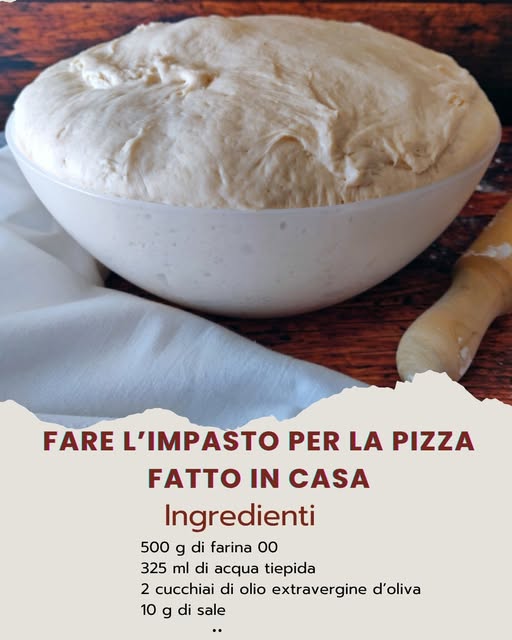 Preparare l’impasto per la pizza fatto in casa